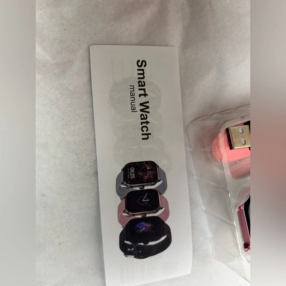 Smart Watch with Pink Band
